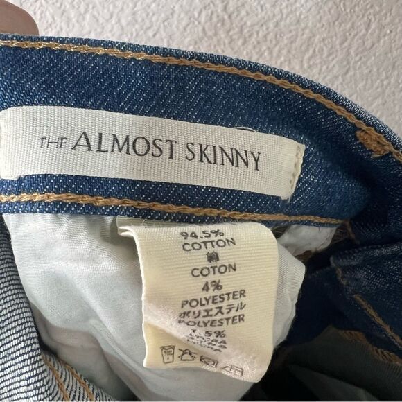 The Great. The Almost Skinny Jeans Womens‎ Blue Size 24 Mid Rise - Picture 6 of 8
